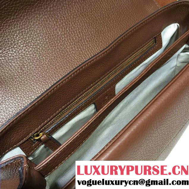 Gucci GG Marmont Leather Shoulder Medium Bag 401173 Coffee 2016