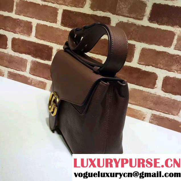 Gucci GG Marmont Leather Shoulder Medium Bag 401173 Coffee 2016