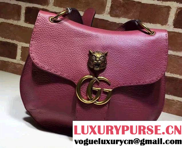 Gucci GG Marmont Leather Shoulder Medium Bag 409154 Antiqued Rose 2016