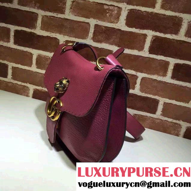 Gucci GG Marmont Leather Shoulder Medium Bag 409154 Antiqued Rose 2016