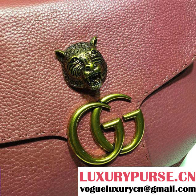 Gucci GG Marmont Leather Shoulder Medium Bag 409154 Antiqued Rose 2016