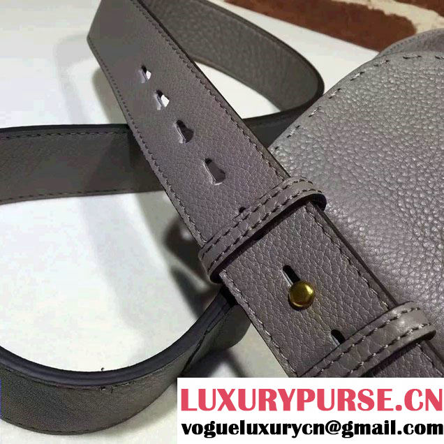 Gucci GG Marmont Leather Shoulder Medium Bag 409154 Gray 2016