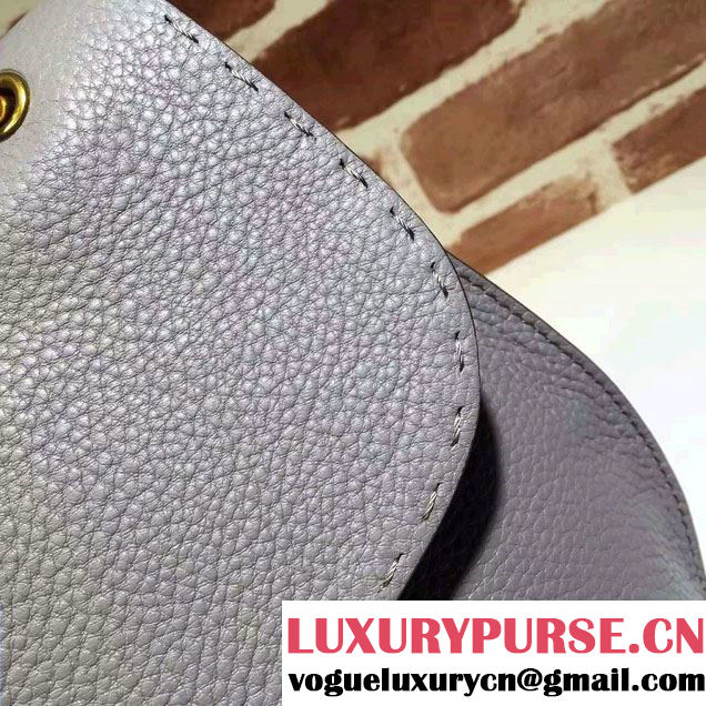Gucci GG Marmont Leather Shoulder Medium Bag 409154 Gray 2016