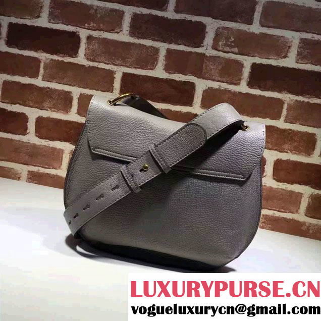 Gucci GG Marmont Leather Shoulder Medium Bag 409154 Gray 2016