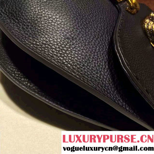 Gucci GG Marmont Leather Shoulder Medium Bag 409154 Black 2016