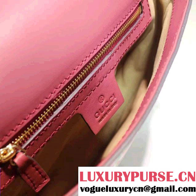Gucci Red Blooms GG Supreme Shoulder Bag 432150 2016