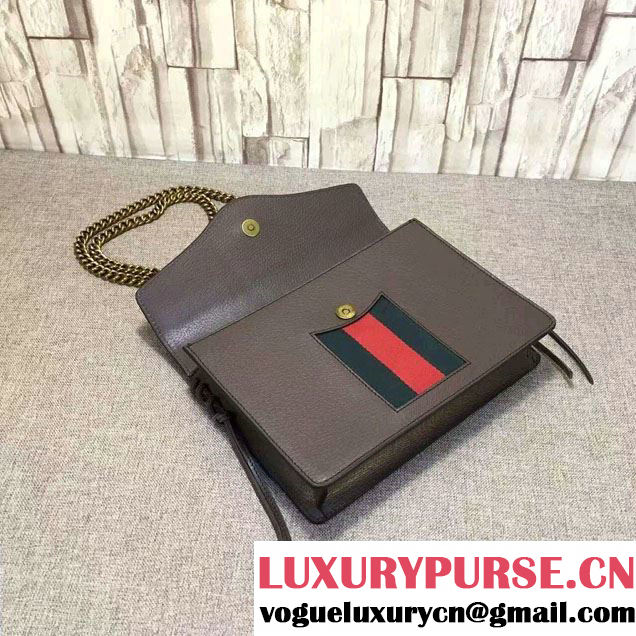 Gucci Animalier Leather Shoulder Medium Bag 431283 Coffee 2016