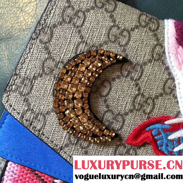 Gucci Cat and Butterfly Embroidered Dionysus GG Supreme Medium Bag 403348 2016