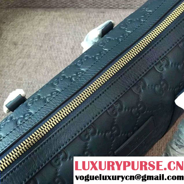 Gucci Signature Leather Briefcase Bag 406384 Green 2016