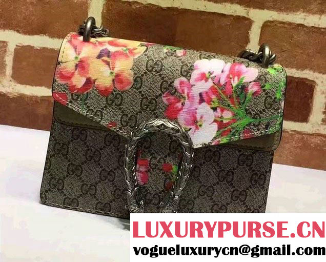 Gucci Mini Dionysus Blooms Shoulder Bag 421970 Camel 2016