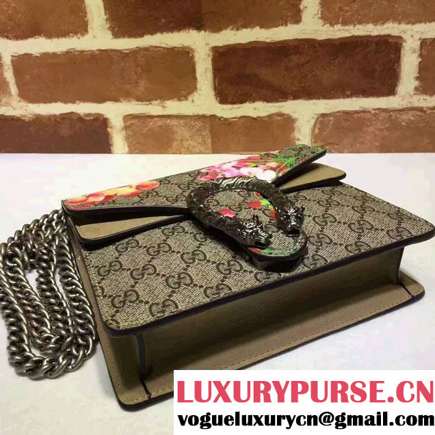 Gucci Mini Dionysus Blooms Shoulder Bag 421970 Camel 2016
