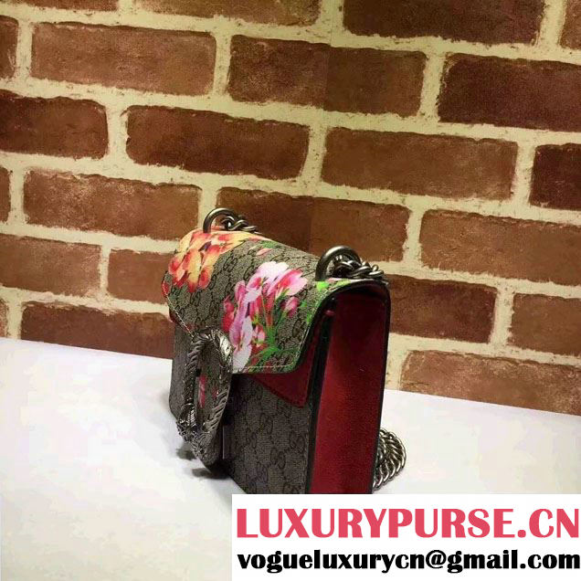 Gucci Mini Dionysus Blooms Shoulder Bag 421970 Red 2016