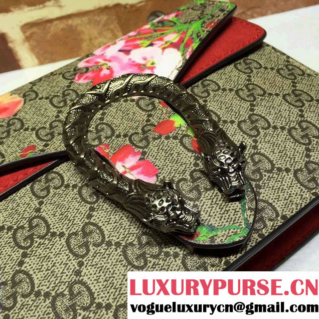 Gucci Mini Dionysus Blooms Shoulder Bag 421970 Red 2016