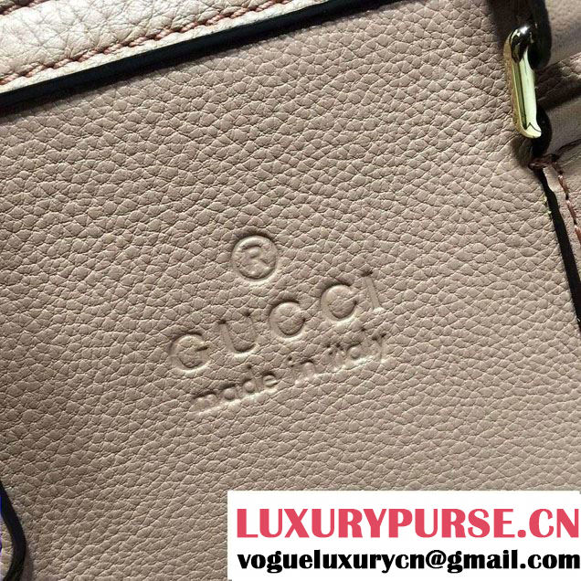 Gucci Convertible Mini Dome Leather Cross Body Bag 341504 Nude Pink