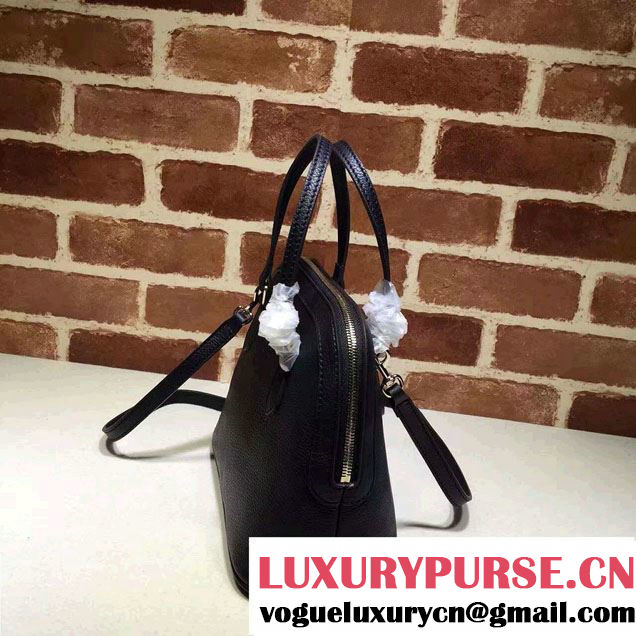 Gucci Convertible Mini Dome Leather Cross Body Bag 341504 Black