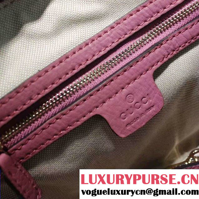 Gucci GG Supreme Canvas Convertible Mini Dome Cross Body Bag 341504 Pink