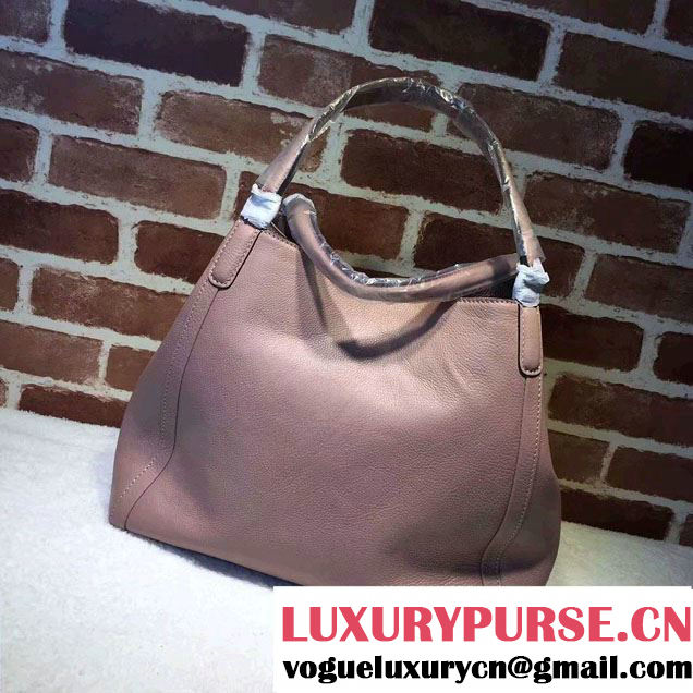 Gucci Soho Leather Shoulder Medium Bag 282309 Nude Pink