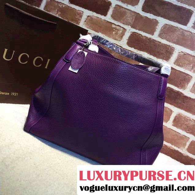 Gucci Soho Leather Shoulder Medium Bag 282309 Purple