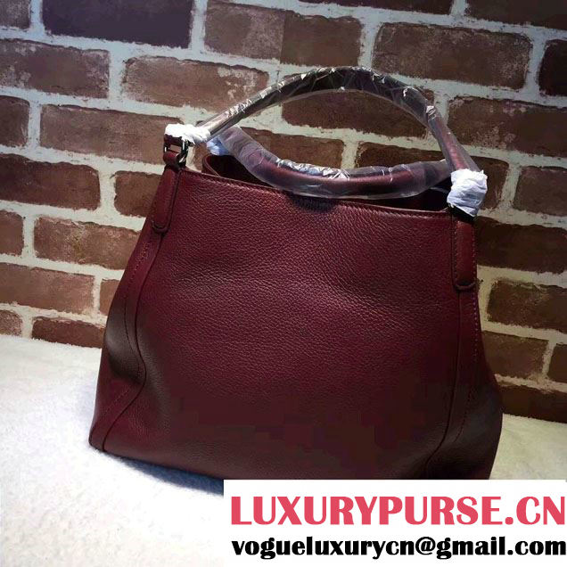 Gucci Soho Leather Shoulder Medium Bag 282309 Date Red