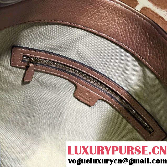 Gucci Soho Leather Shoulder Medium Bag 282309 Pink Gold