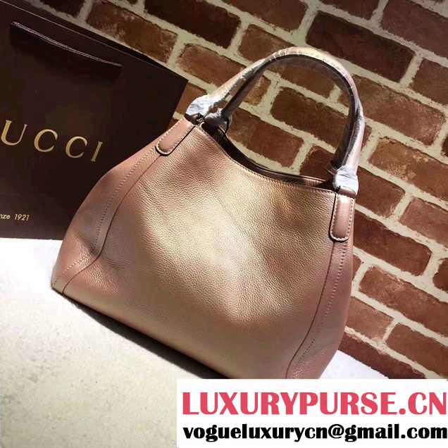 Gucci Soho Leather Shoulder Medium Bag 282309 Pink Gold
