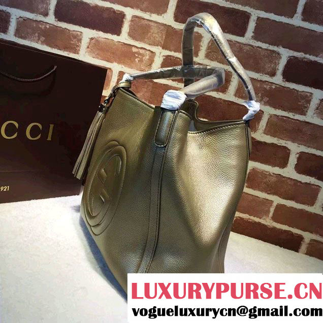 Gucci Soho Leather Shoulder Medium Bag 282309 Gold