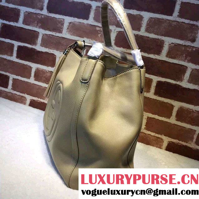 Gucci Soho Leather Shoulder Medium Bag 282309 Apricot