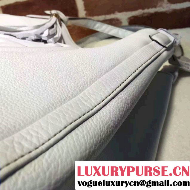 Gucci Soho Leather Shoulder Medium Bag 282309 White