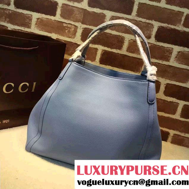 Gucci Soho Leather Shoulder Medium Bag 282309 Light Blue