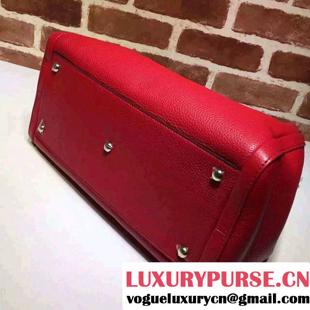 Gucci Soho Leather Shoulder Medium Bag 282309 Red