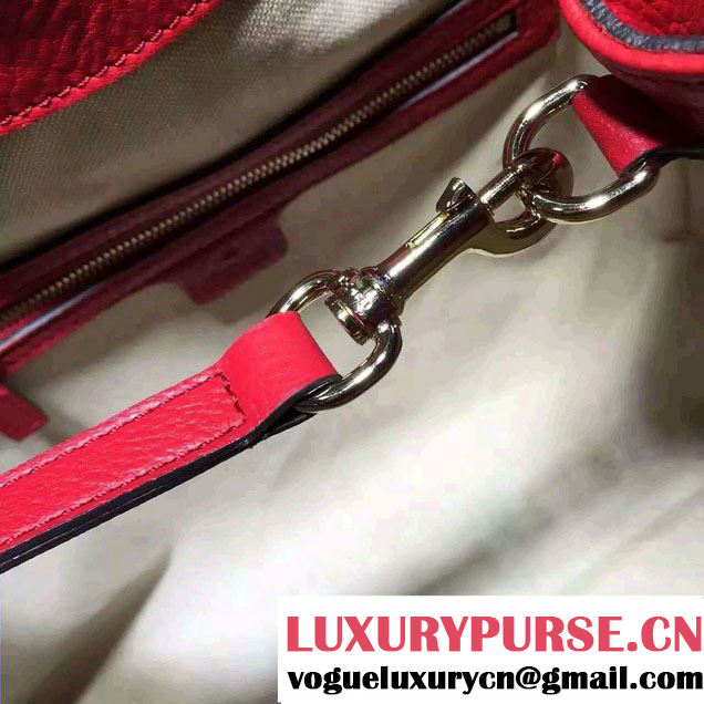 Gucci Soho Leather Shoulder Medium Bag 282309 Red