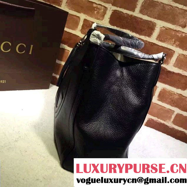 Gucci Soho Leather Shoulder Medium Bag 282309 Black