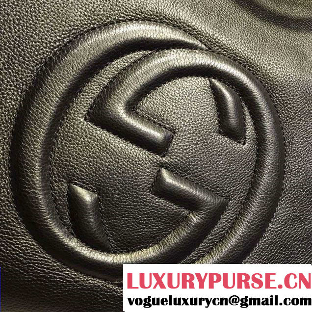 Gucci Soho Leather Shoulder Medium Bag 282309 Black