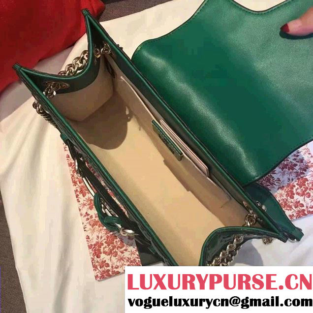 Gucci Emily Guccissima Leather Chain Shoulder Small Bag 369621 Green