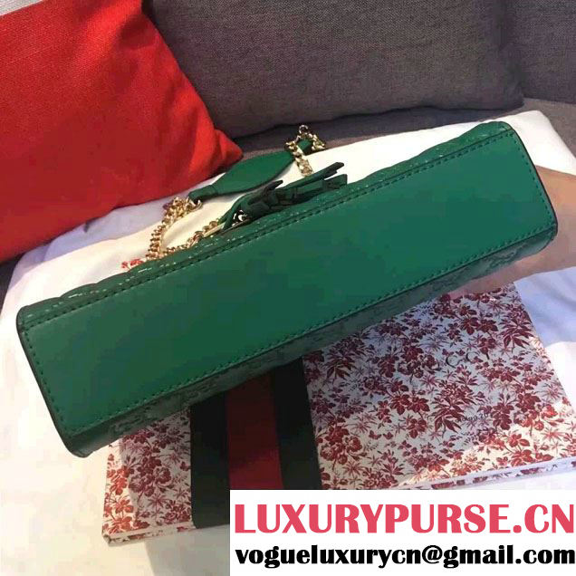 Gucci Emily Guccissima Leather Chain Shoulder Small Bag 369621 Green