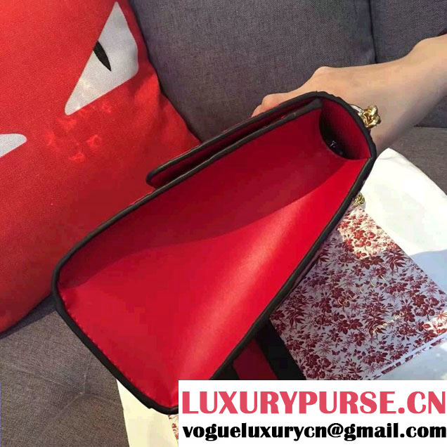 Gucci Padlock Gucci Signature Leather Shoulder Medium Bag 409486 Red 2016