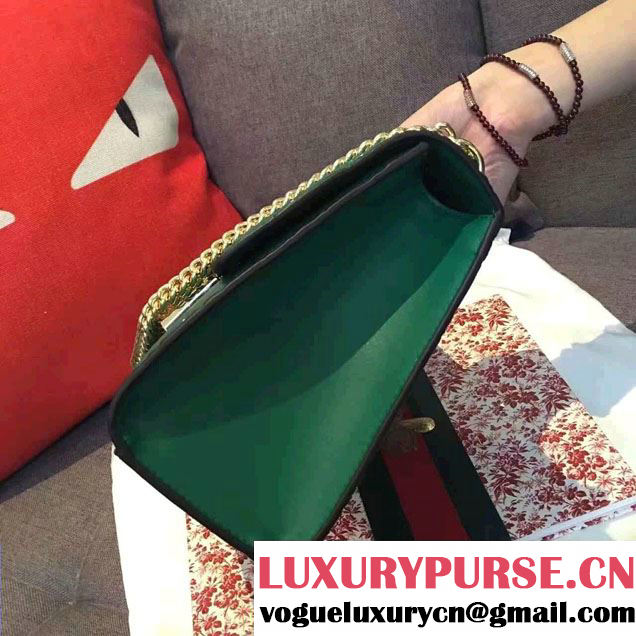 Gucci Padlock Gucci Signature Leather Shoulder Medium Bag 409486 Green 2016