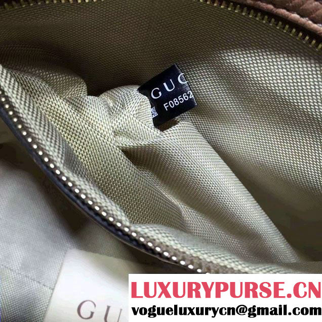 Gucci Soho Leather Shoulder Small Bag 336751 Pink Gold
