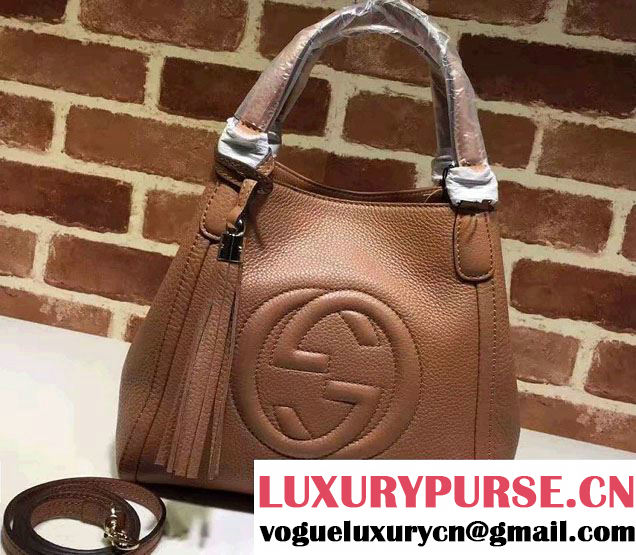 Gucci Soho Leather Shoulder Small Bag 336751 Brown