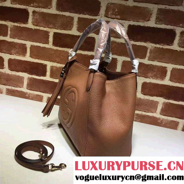 Gucci Soho Leather Shoulder Small Bag 336751 Brown
