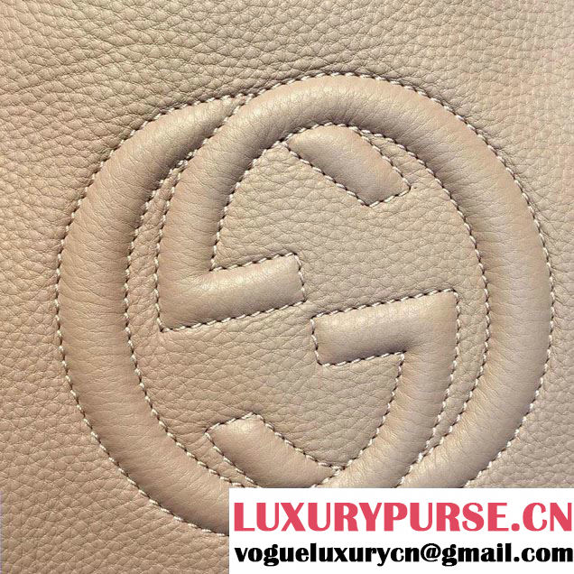 Gucci Soho Leather Shoulder Small Bag 336751 Nude Pink