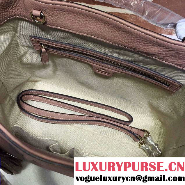 Gucci Soho Leather Shoulder Small Bag 336751 Nude Pink