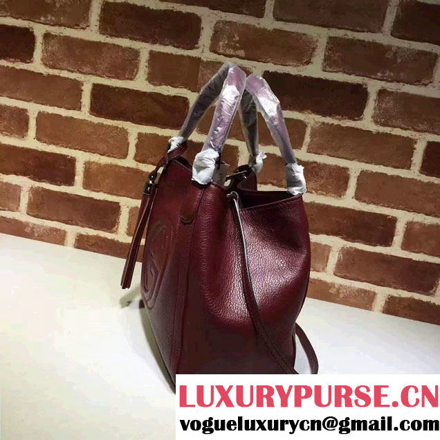Gucci Soho Leather Shoulder Small Bag 336751 Burgundy