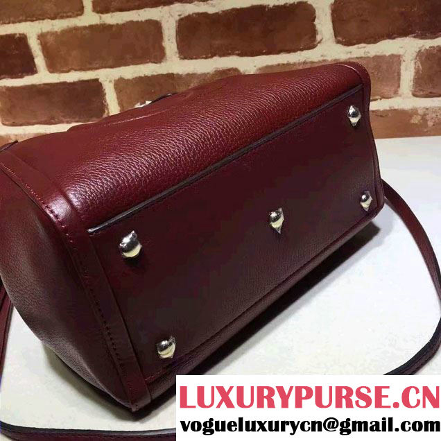 Gucci Soho Leather Shoulder Small Bag 336751 Burgundy