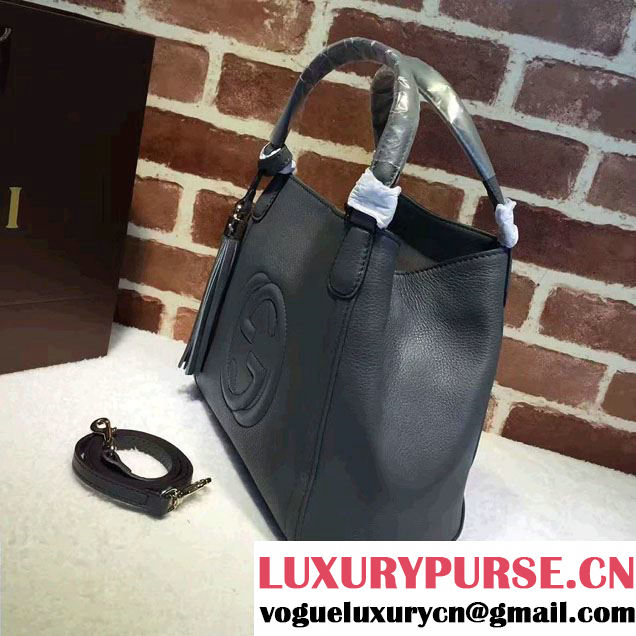 Gucci Soho Leather Shoulder Small Bag 336751 Gray