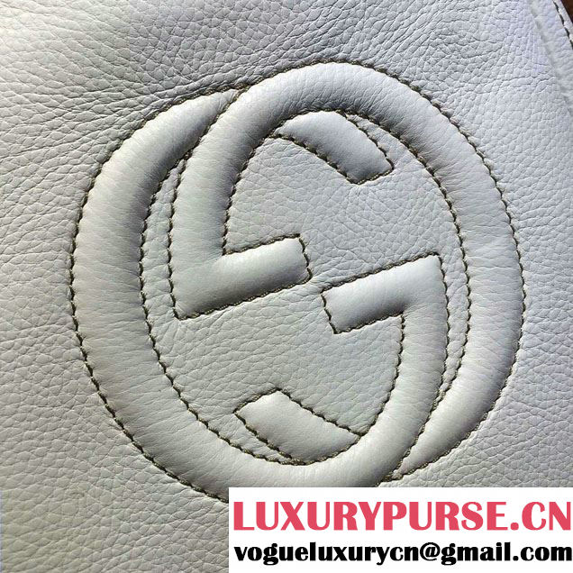Gucci Soho Leather Shoulder Small Bag 336751 White