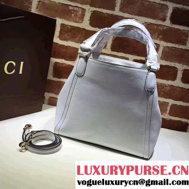Gucci Soho Leather Shoulder Small Bag 336751 White
