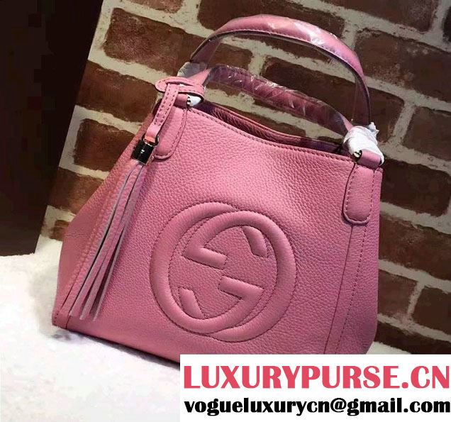 Gucci Soho Leather Shoulder Small Bag 336751 Pink