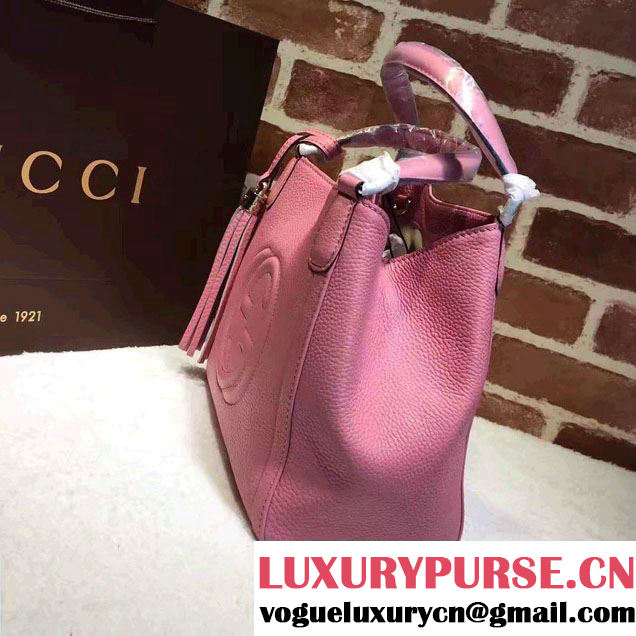 Gucci Soho Leather Shoulder Small Bag 336751 Pink