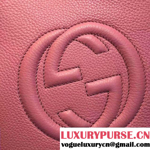 Gucci Soho Leather Shoulder Small Bag 336751 Pink